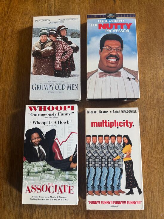 Other Other - Lot of 4 Comedy VHS Nutty Professor Grumpy Old Men Multiplicity